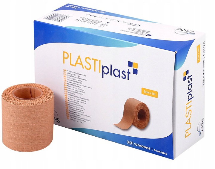 

Plaster Tkaninowy Przylepiec 5m x 5cm 6 szt