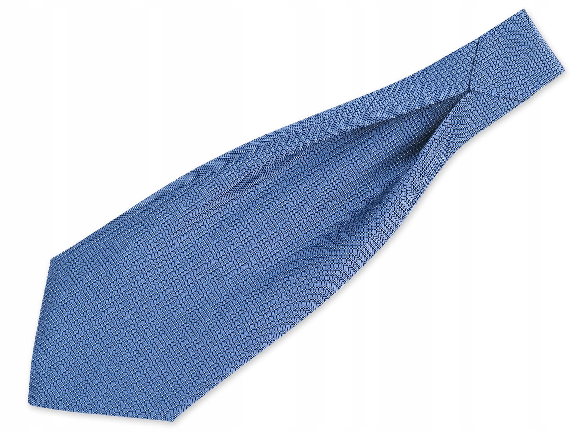 

Niebieski/błękitny fular w kwadraty F168 Ascot