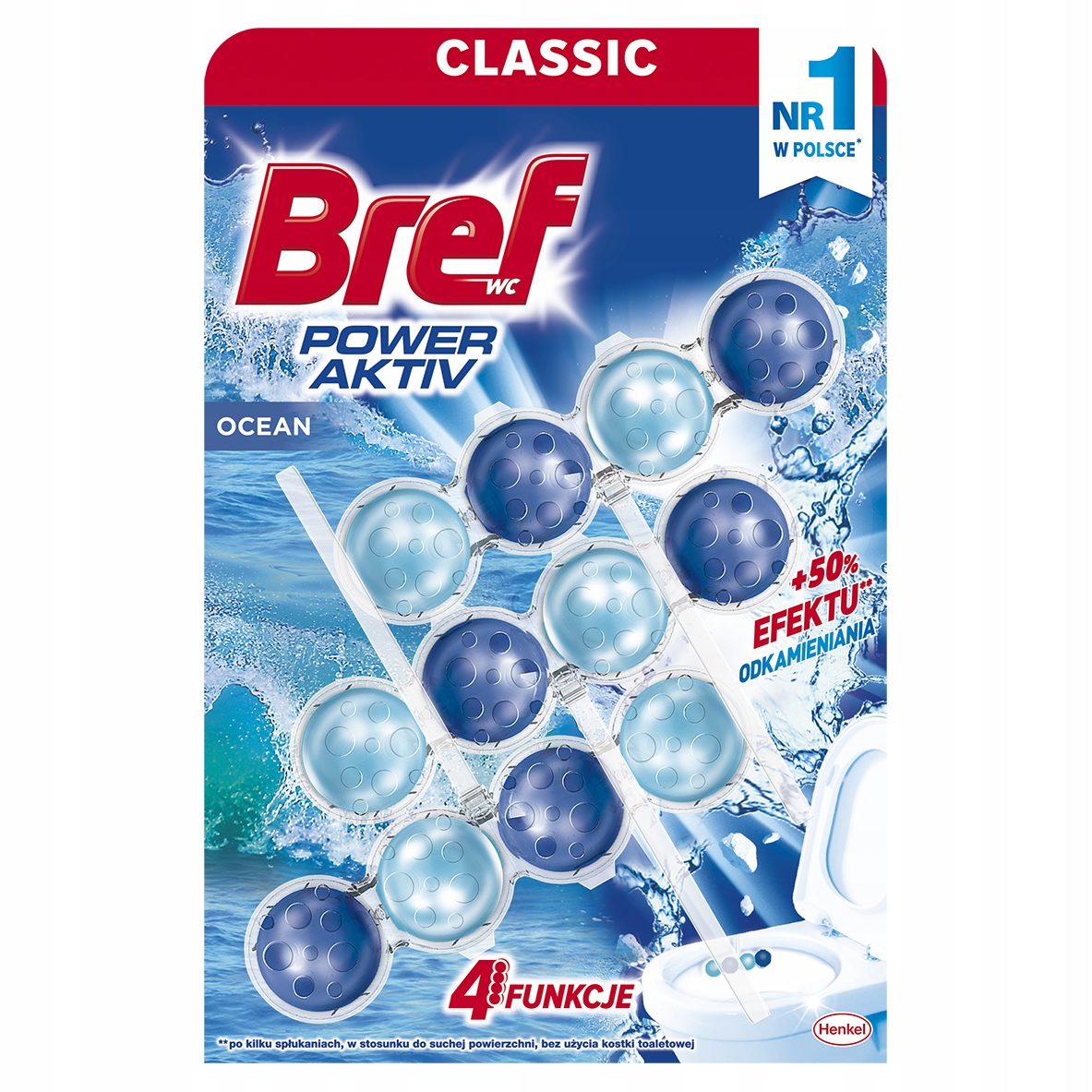 

Zawieszka kulki do Wc Bref Power Aktiv Ocean 3x50g