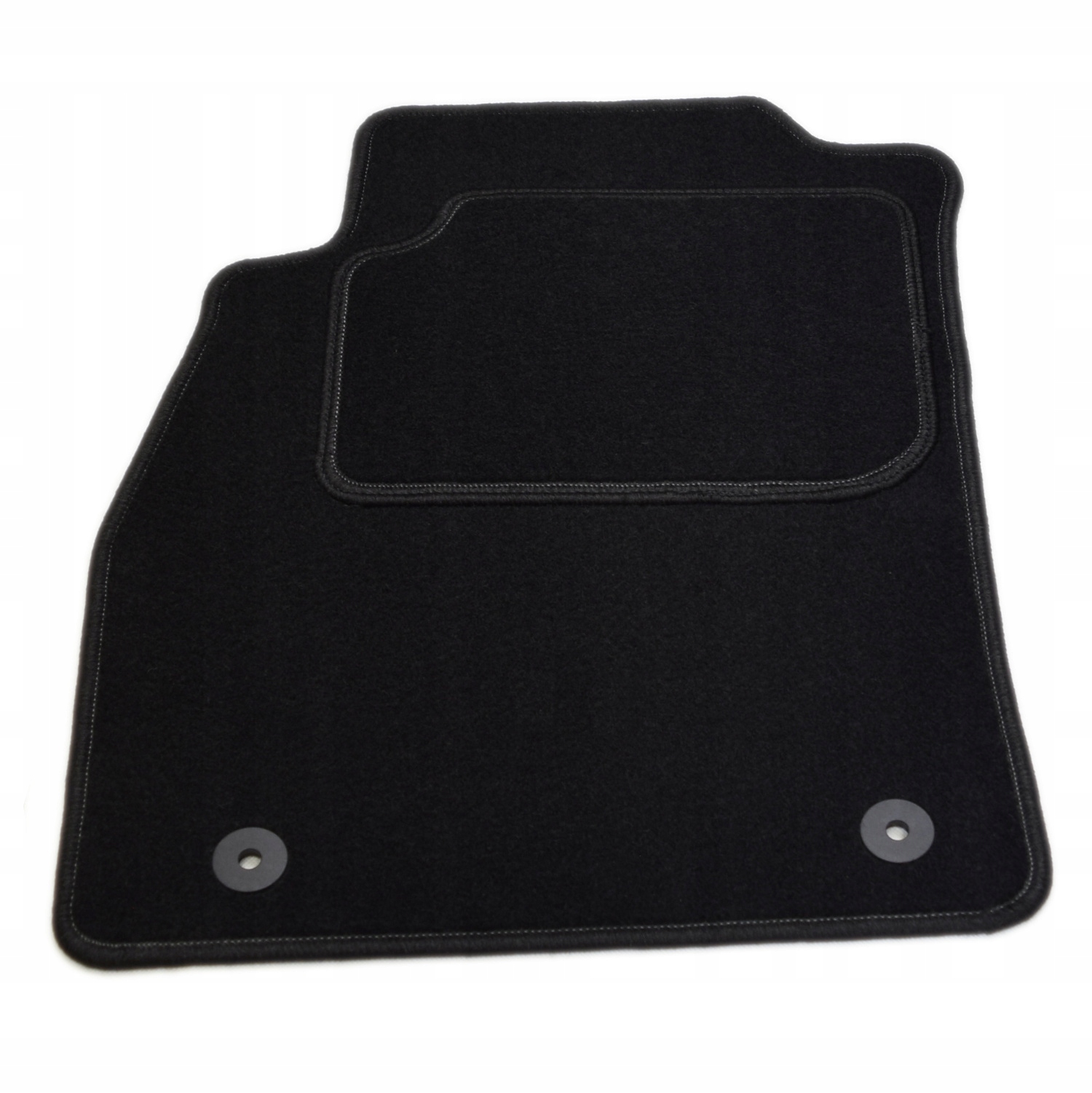 Insignia A 2008-2013r. Czarny dywanik welurowy kierowcy Aldos. Silver