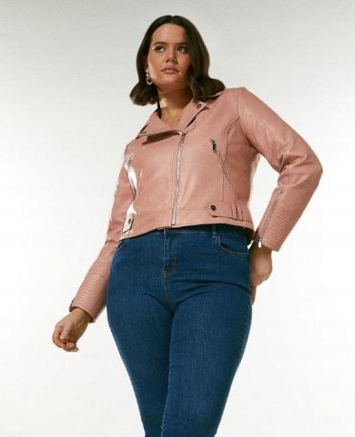 Karen Millen Plus Size Skórzana Ramoneska 48 1YFI
