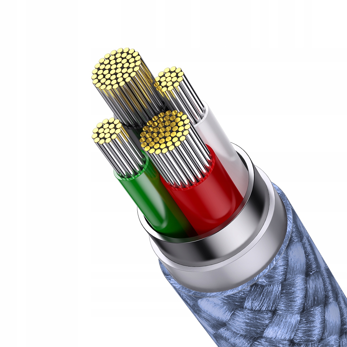 BASEUS PRZEWÓD DO IPHONE USB TYPU C MICRO LIGHTNING QUICK CHARGE 3.5A 1,2M Długość przewodu 1.2 m