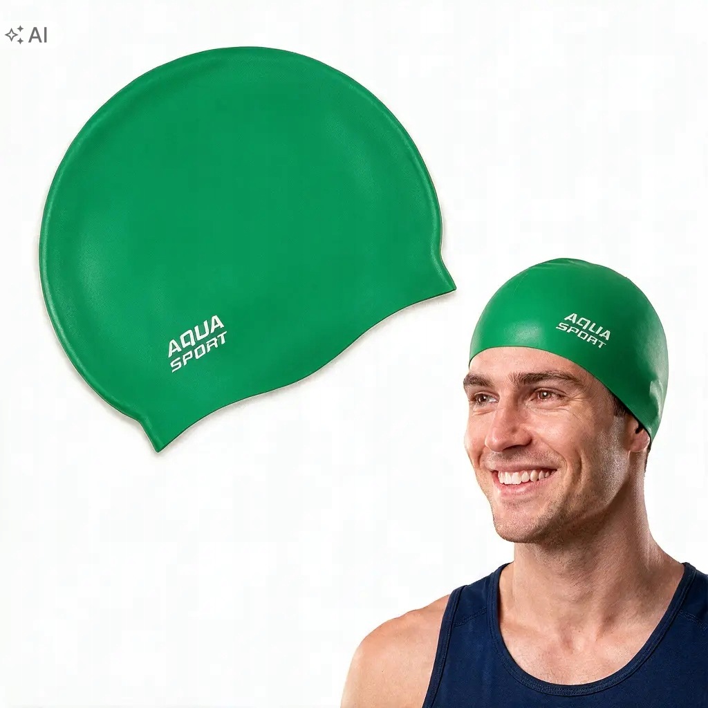 Czepek do pływania silikonowy dla dorosłych na basen Aqua-Sport Monocap 2.0