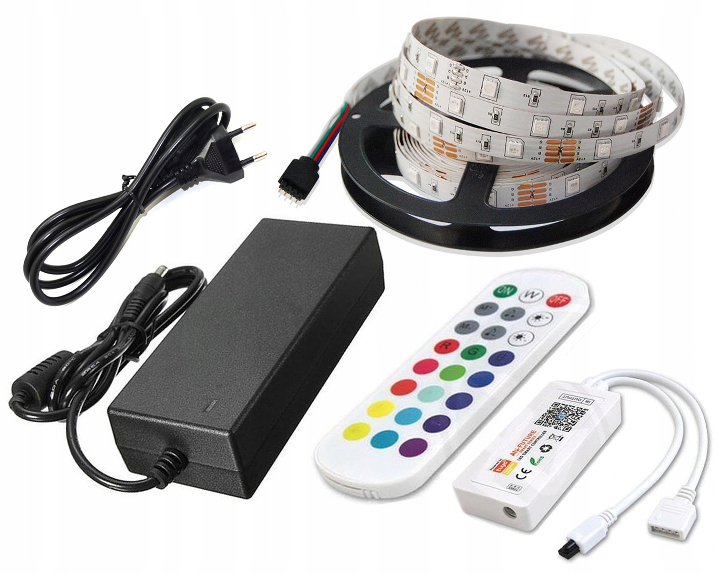 Zestaw Taśma Led Rgb 5m WiFi Android Smart Tuya