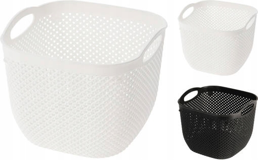 

Plastikowy Kosz Do Przechowywania Z Uchwytami 6,3L