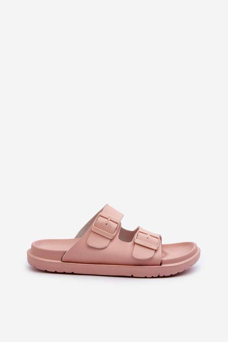 KLAPKI DAMSKIE LEKKIE PIANKOWE Z KLAMRAMI BIG STAR NN274A753 RÓŻOWE 38 Płeć kobieta