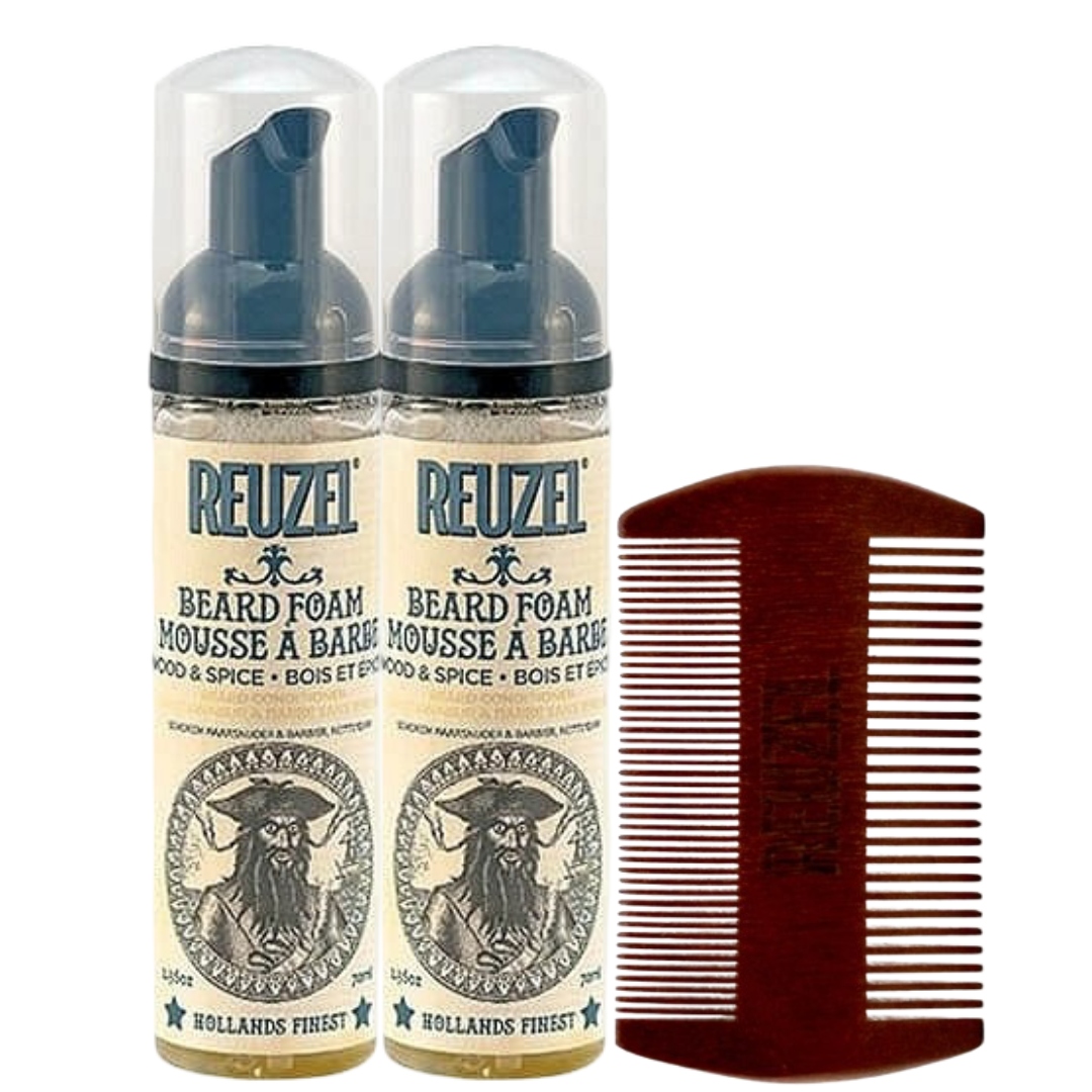 Zestaw Reuzel Odżywka do brody w piance Beard Foam 70ml x 2szt