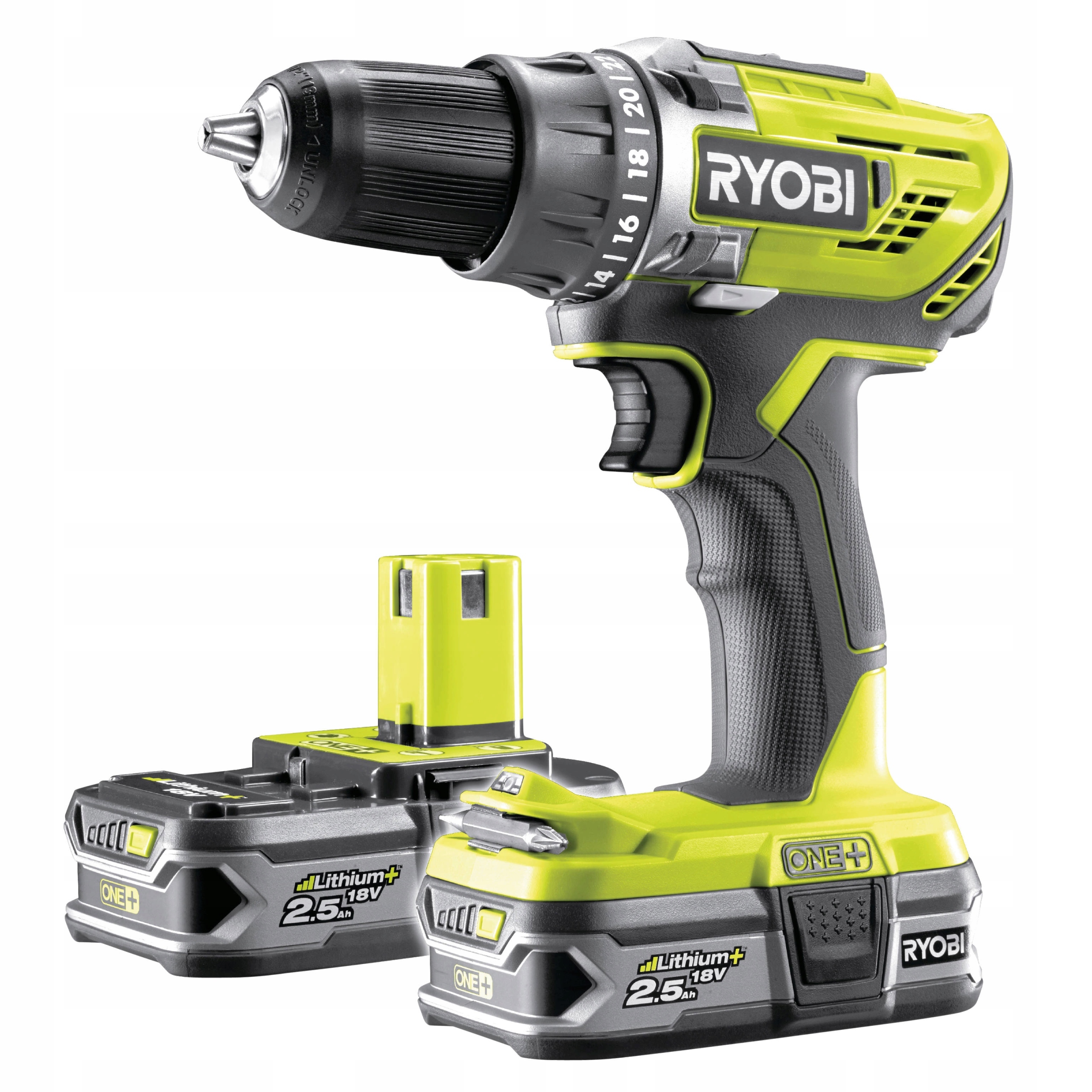 RYOBI R18DD3-225S WIERTARKO-WKRĘTARKA 18V 2x2.5Ah Marka Ryobi