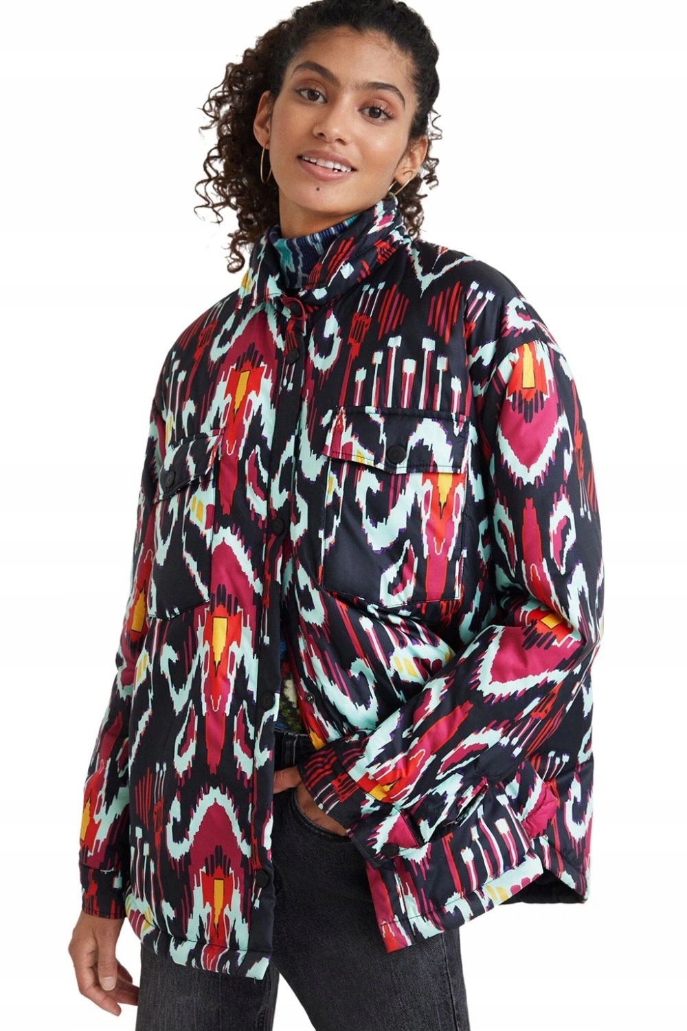 Dámská přechodná košilová bunda Desigual Christiana Lacroix vel.