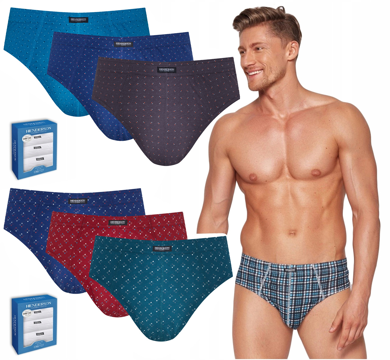 

Slipy Męskie Henderson 2x3 pack r.XL