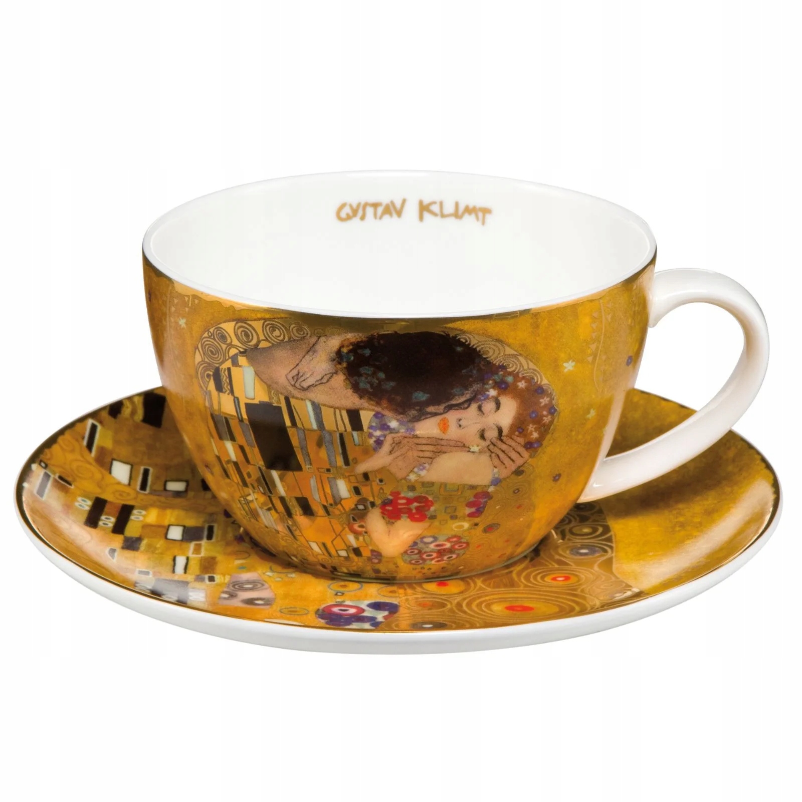 Gustav Klimt Bozk Šálka na čaj Goebel