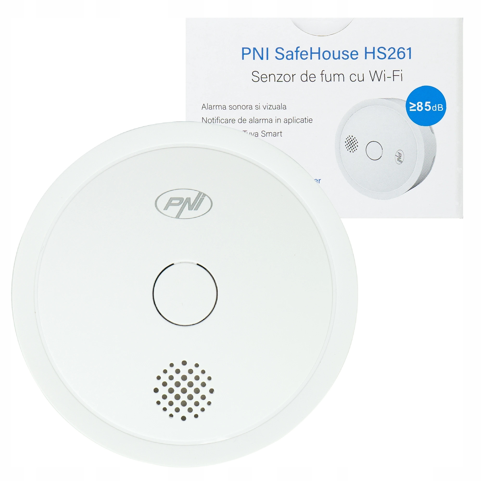 Dymový senzor Pni SafeHouse HS261 s Wi-Fi, ovládanie z aplikácie Tuya Smart