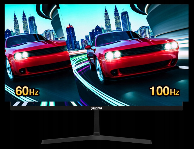 MONITOR BEZRAMKOWY LED 24 CALE FULL HD DAHUA HDMI VGA 100HZ IPS GŁOŚNIKI Jasność 250 cd/m²