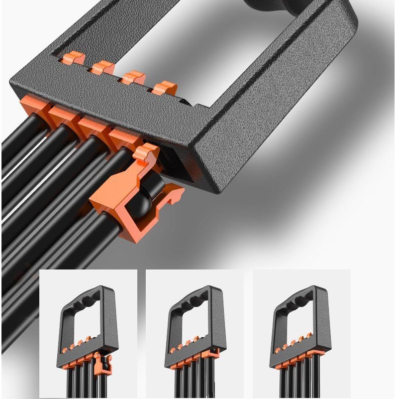 EKSPANDER DO ĆWICZEŃ 5 GUM EXPANDER NAPINACZ Długość naciągów 65 cm