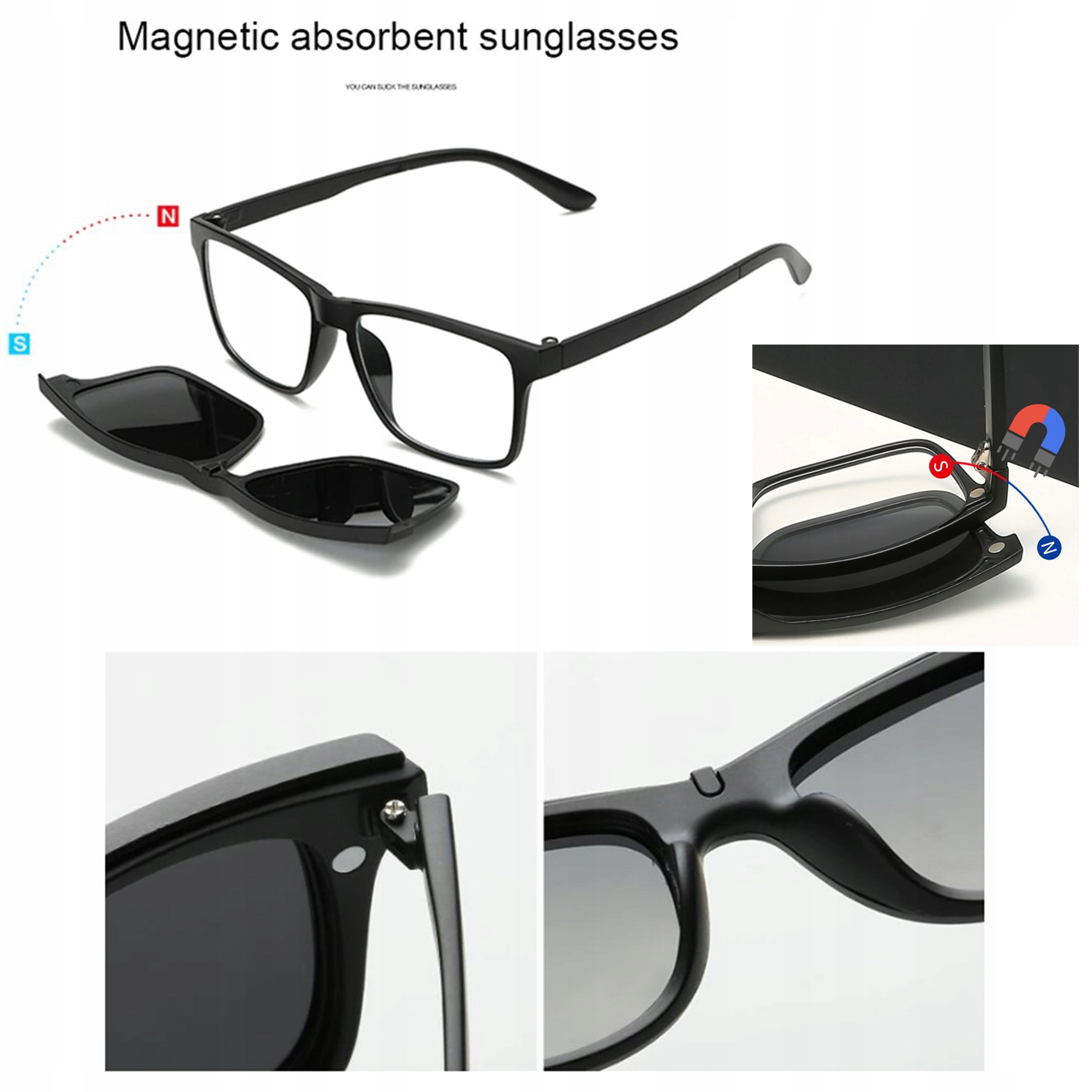 Nakładki NA OKULARY POLARYZACYJNE DLA KIEROWCÓW EAN (GTIN) 6955940292555