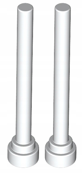 

Lego Antena 1x4 Flat Biała/White (3957/395701) x2