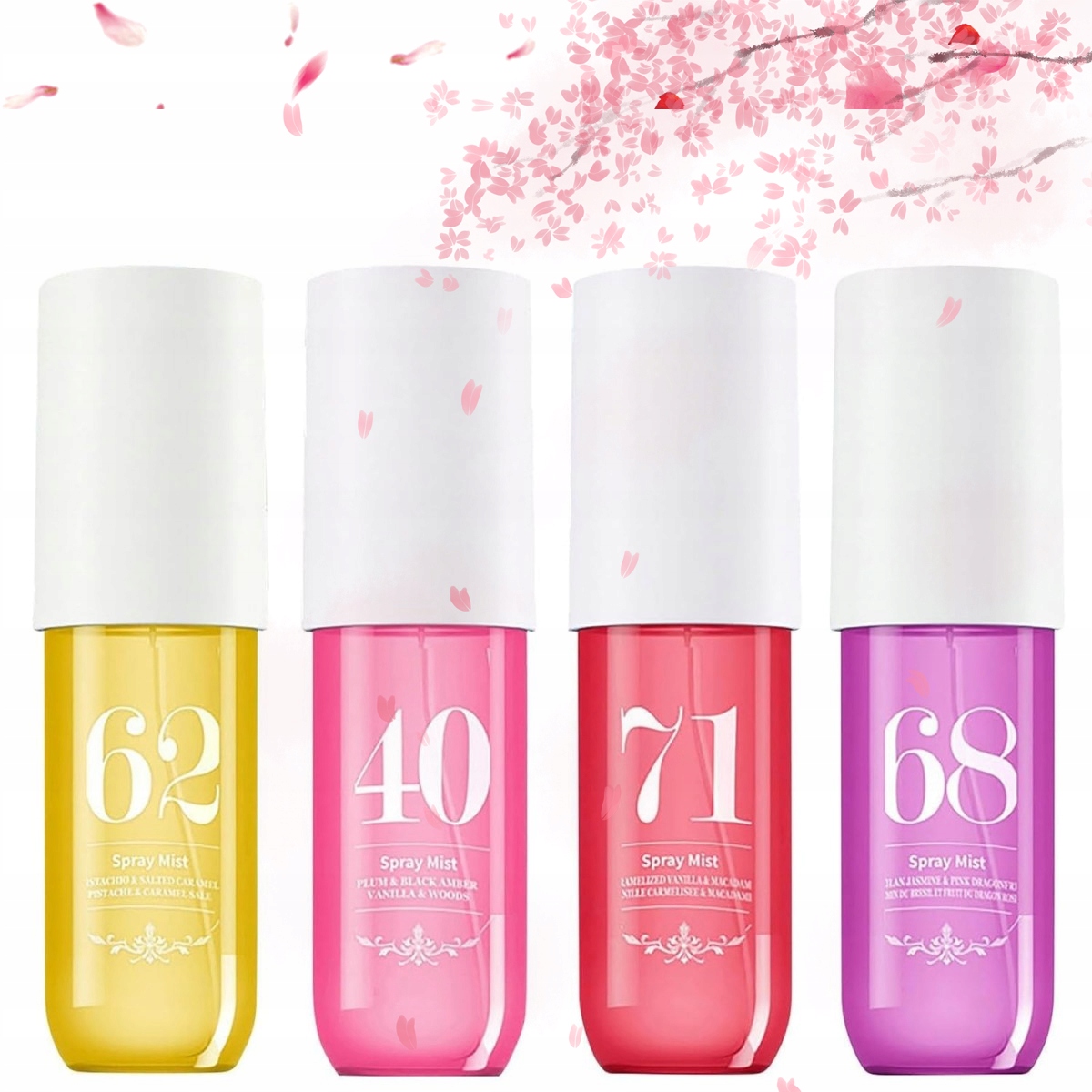 Parfémovaný tělový sprej pro ženy 4ks 90 ml (#62+#40+#71+#68)