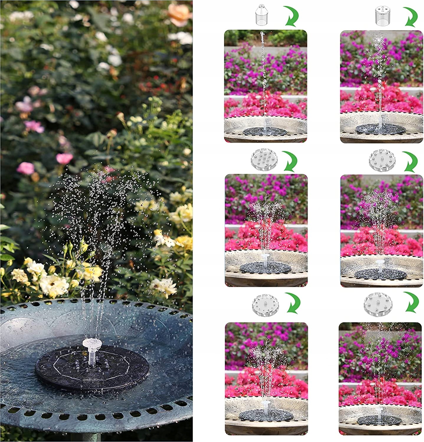 FONTANNA SOLARNA OGRODOWA POMPA PŁYWAJĄCA DO OCZKA Z 8LED EAN (GTIN) 0191491468087