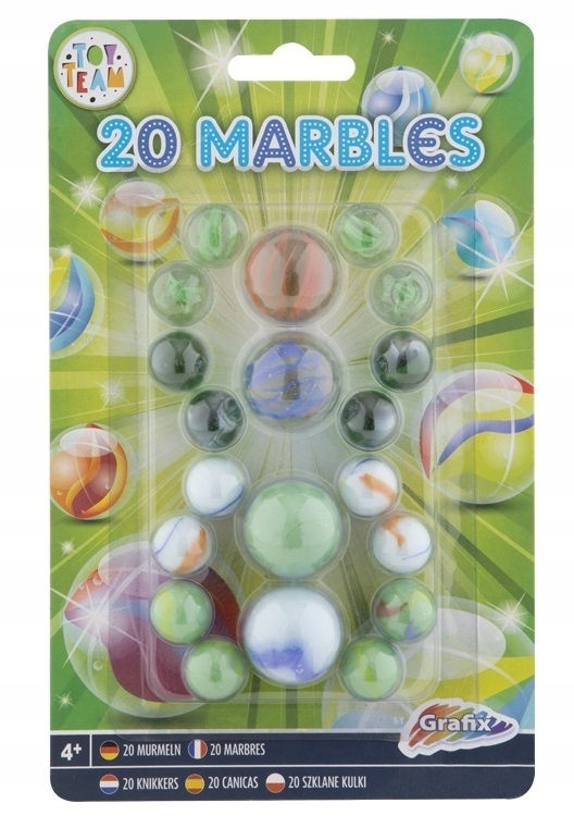 

Szklane Kulki Kule Murmelki 4 duże 20 szt