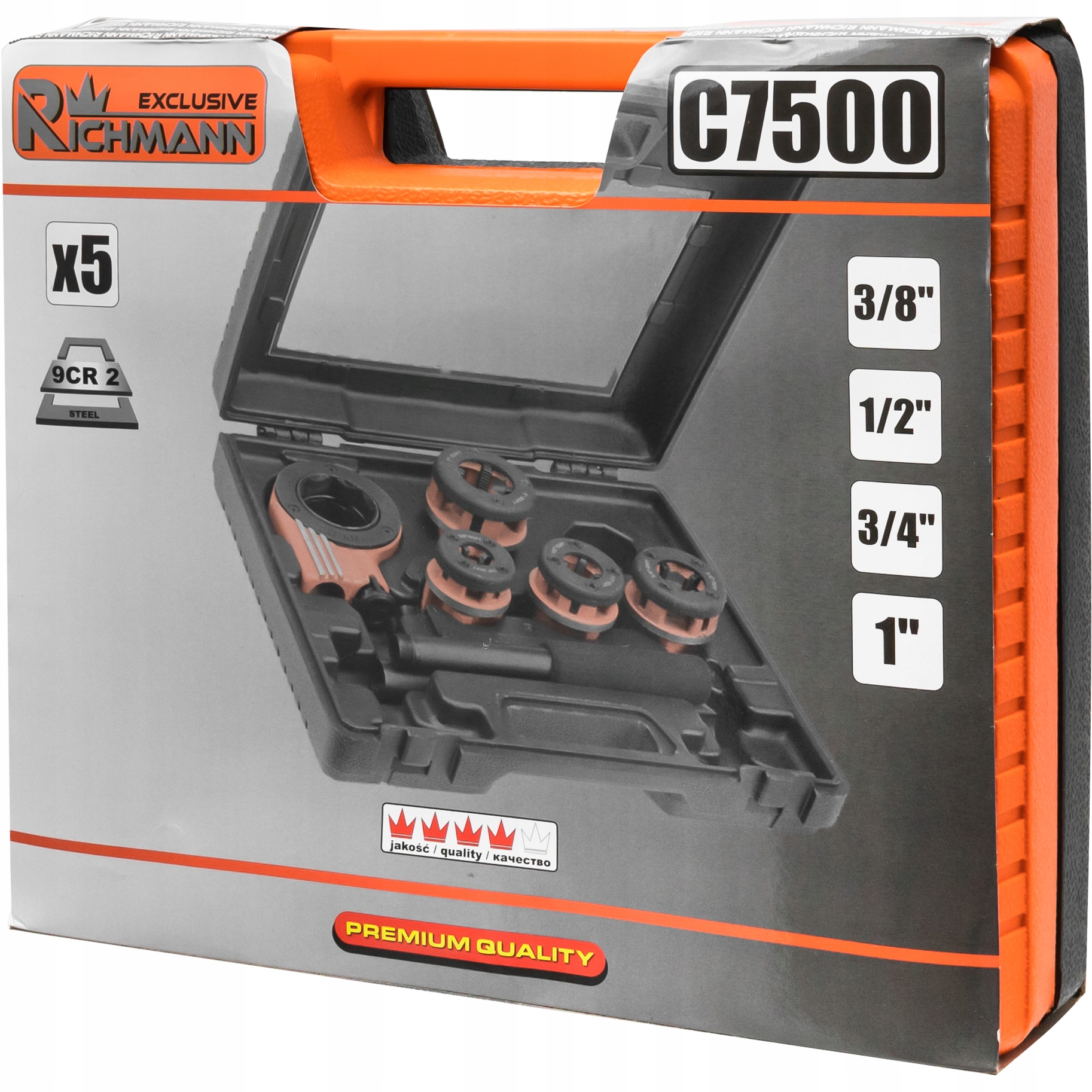 RICHMANN GWINTOWNICA DO RUR 3/8' - 1' 5 ELEM. C7500 Marka RICHMANN