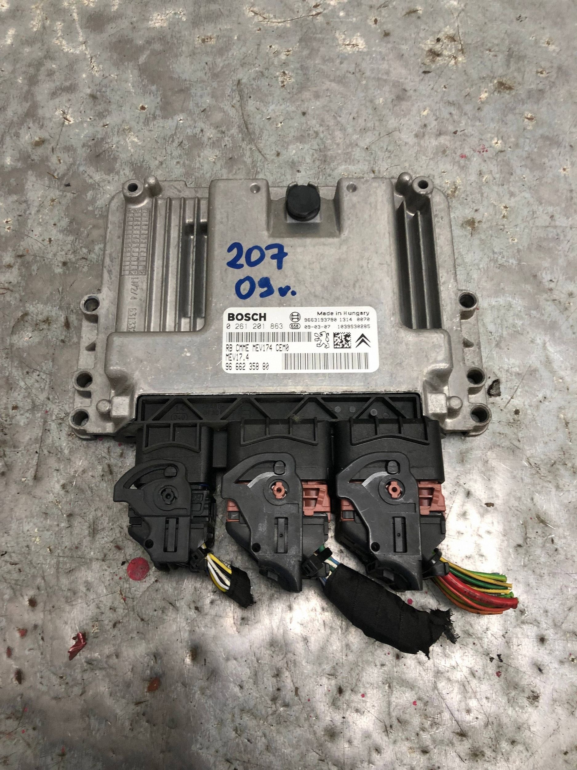 computer Motore PEUGEOT 207 9666235880