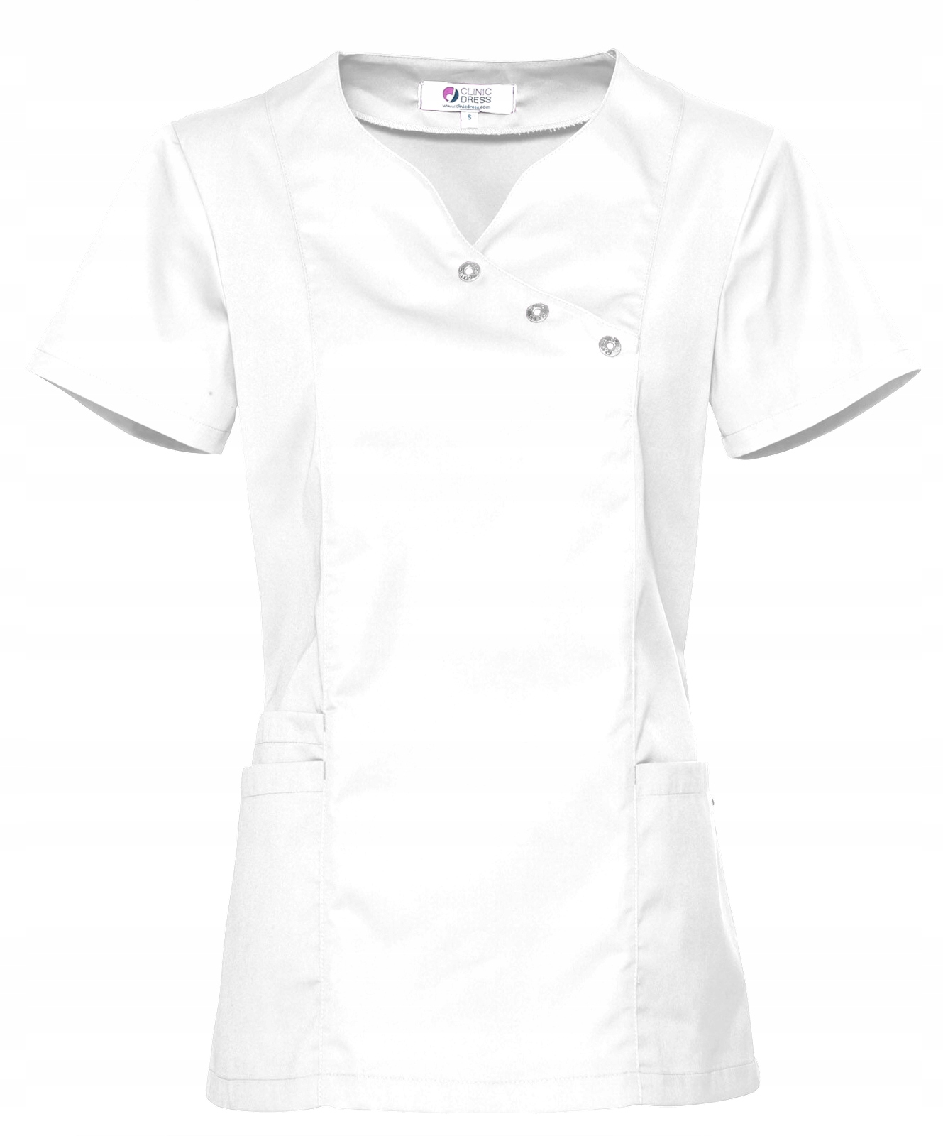 FARTUCH DAMSKI LEKARKI MEDYKA CLINIC DRESS MEDYCZNY KITEL BIAŁY S