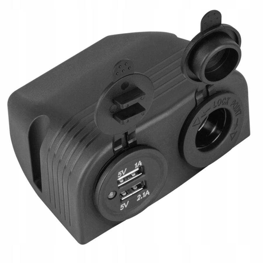 

Ładowarka samochodowa 2xUSB gniazdo zapalniczki