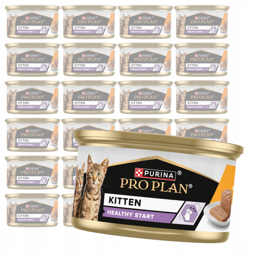 Levně Purina Pro Plan Kitten Healthy Start 24x85g Krmivo pro koťata Pěna s kuřecím masem