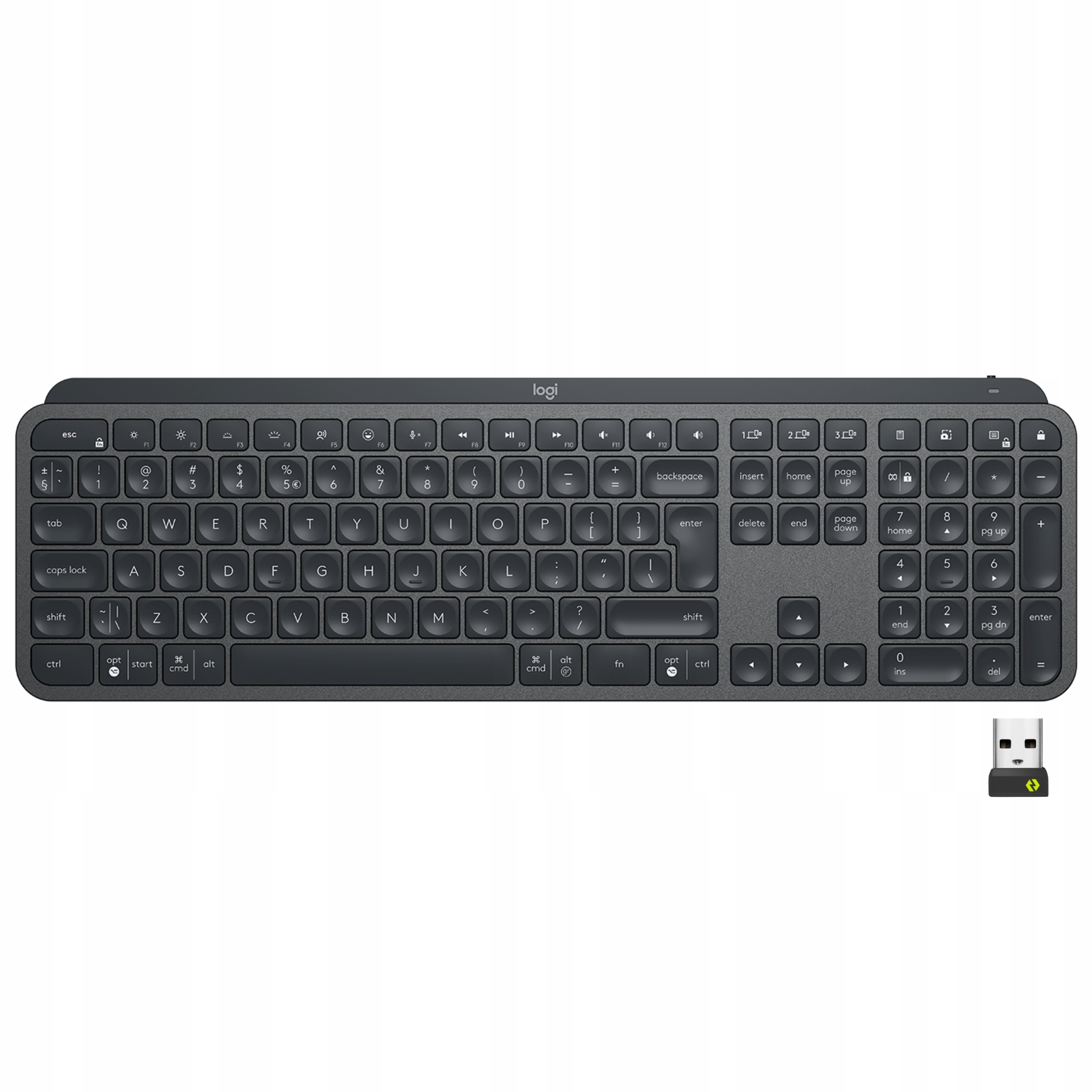 Klawiatura bezprzewodowa Logitech MX Keys Bluetooth Usb Bolt US'Intl