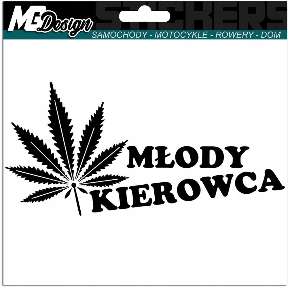 

Naklejka Młody Kierowca na samochód 22x14cm