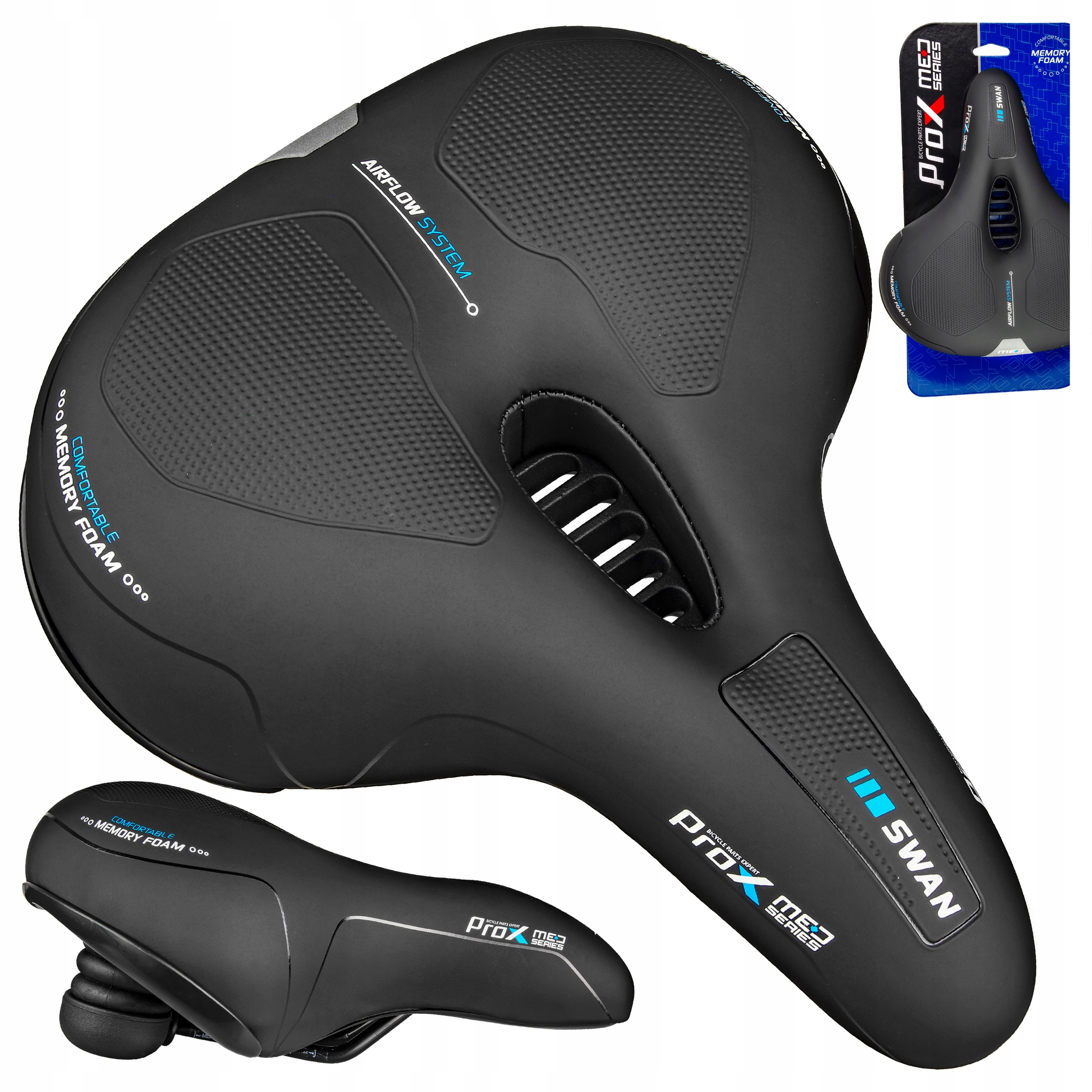 

Siodełko Prox Swan Med Memory Foam Reflex Miejskie