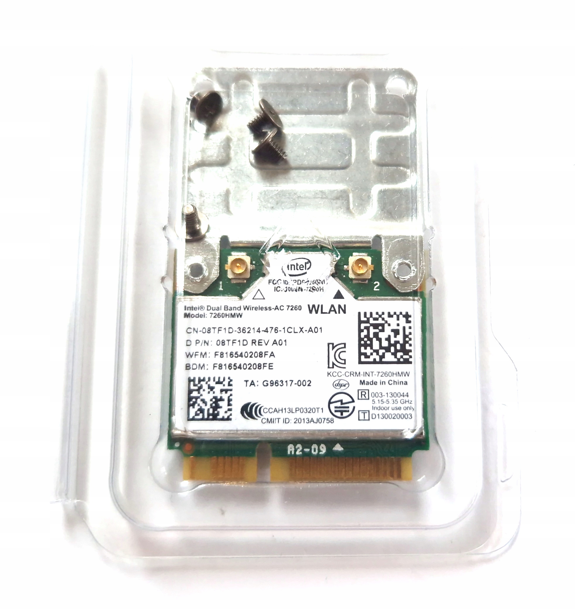Karta Wifi Intel Dual Band Wireless-ac 7260 5GHz adapter Full Size 867 Mbps