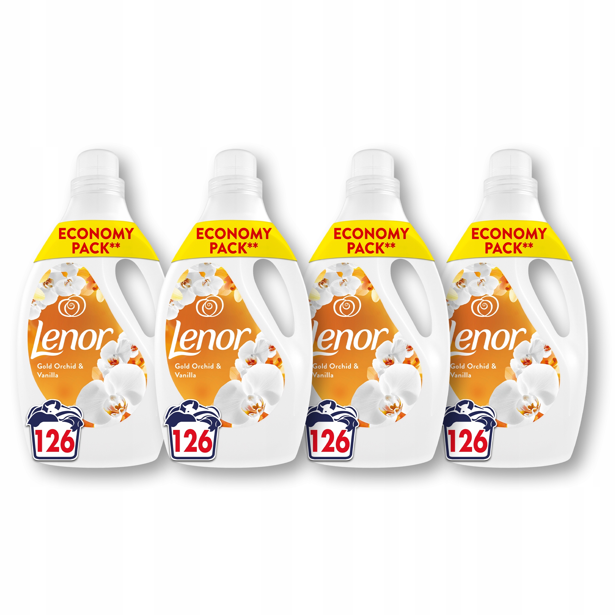 Lenor Płyn Do Płukania Tkanin, 4x126 Prań, Gold Orchid & Vanilla