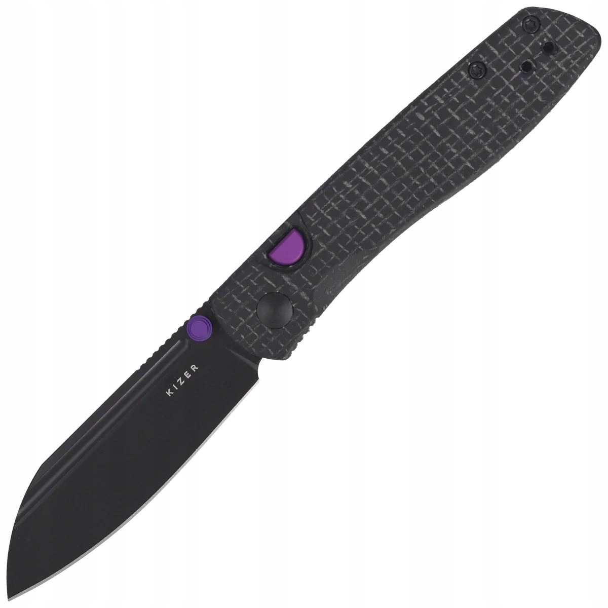 Nóż składany Kizer Renissance Black Micarta, Black Pvd N690 (V3698A1)