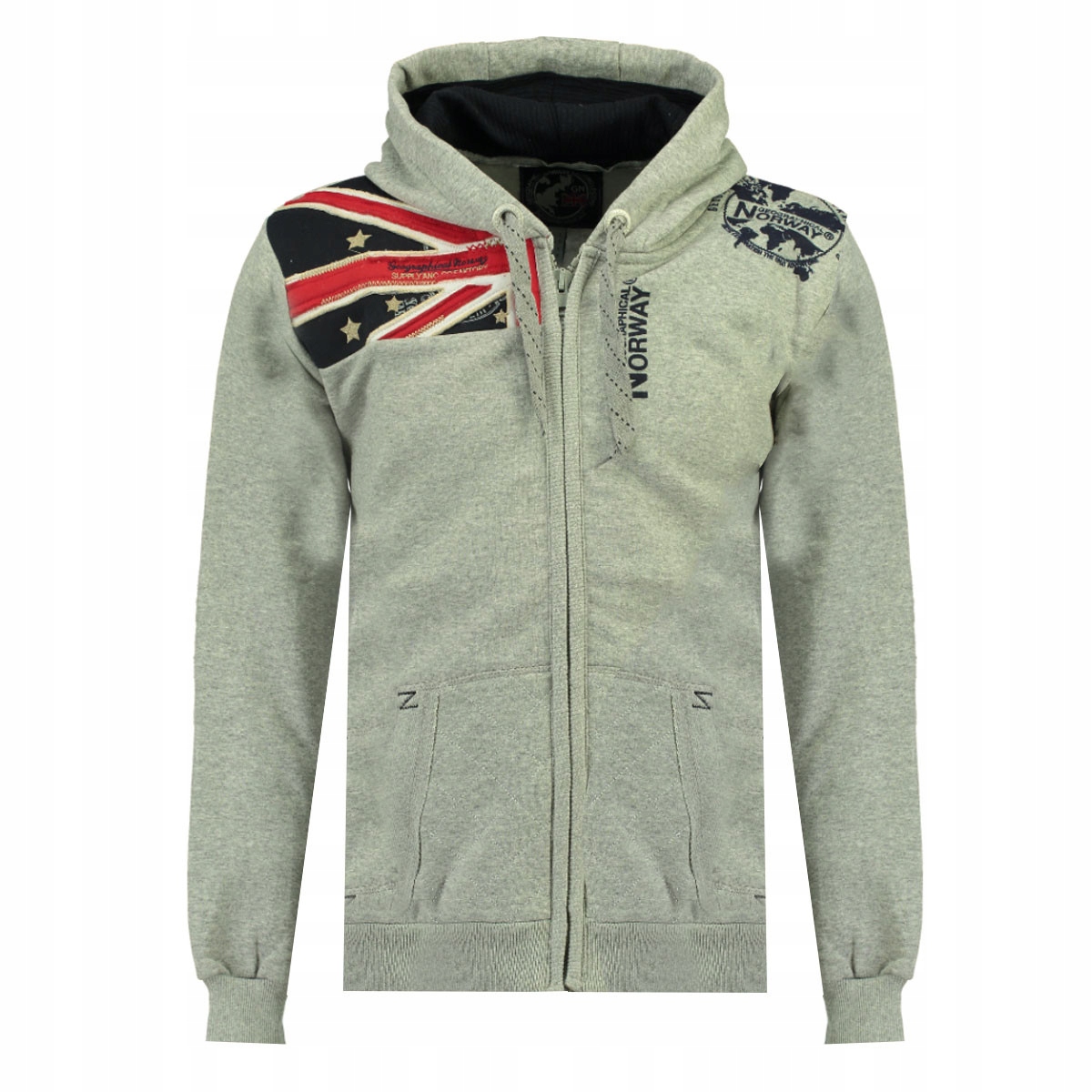 Geographical Norway mikina pánská Gatsby Men 100 BS3 S šedá