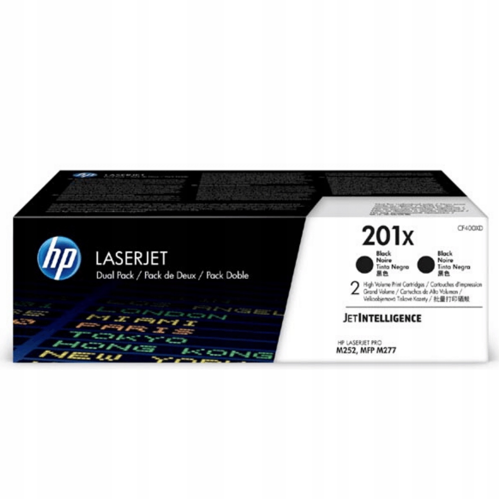 Hp tonerová kazeta 201X černá velká, CF400XD 2 pack