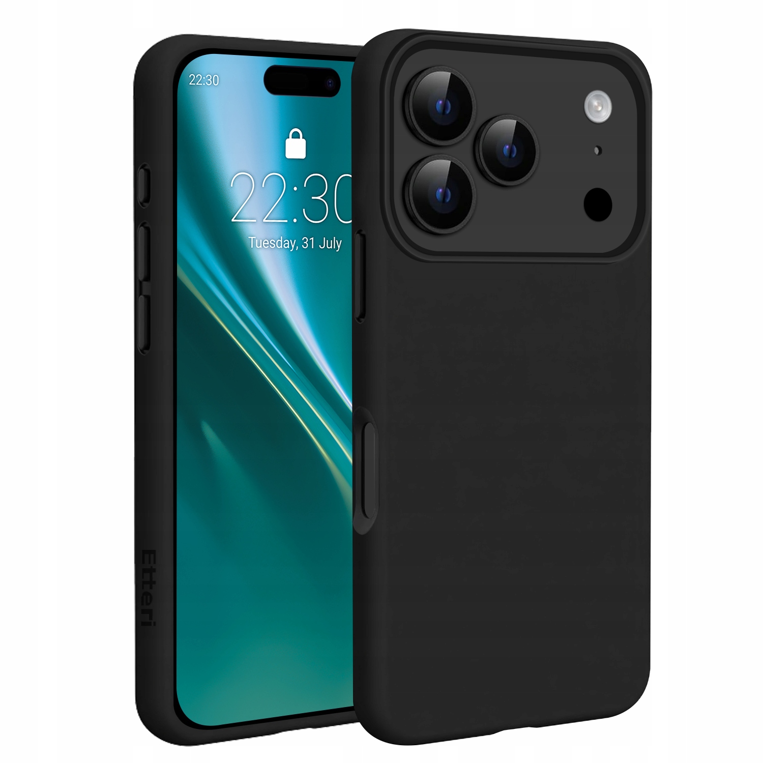 Etteri Etui do iPhone 17 Pro 18 Pro Czarne Silikonowe Plecki Magnetyczne