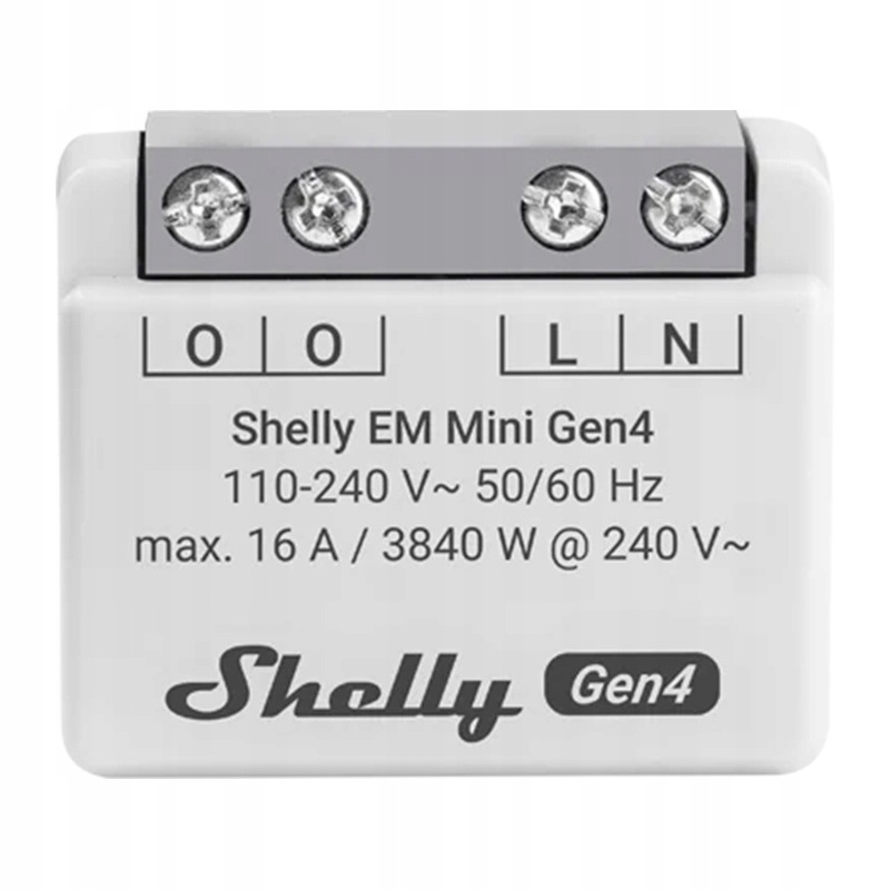 Měřič energie Shelly Em Mini Gen4 Wi-Fi Matter