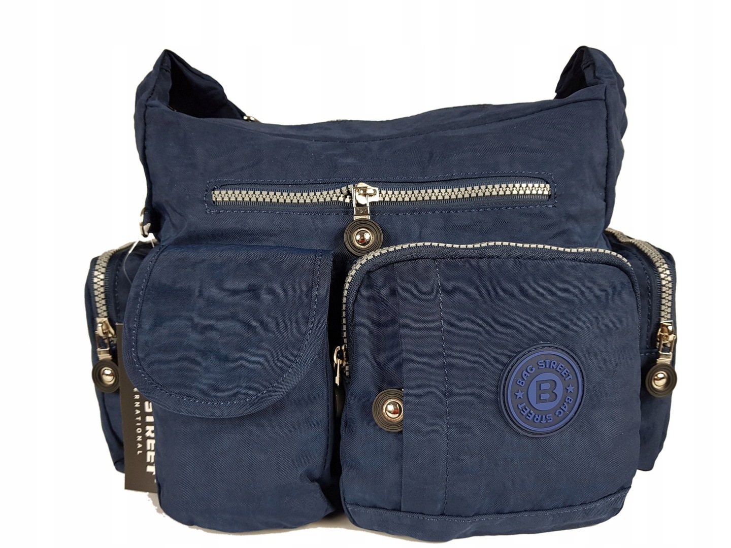 TOREBKA LISTONOSZKA POJEMNA BAG STREET GRANATOWA