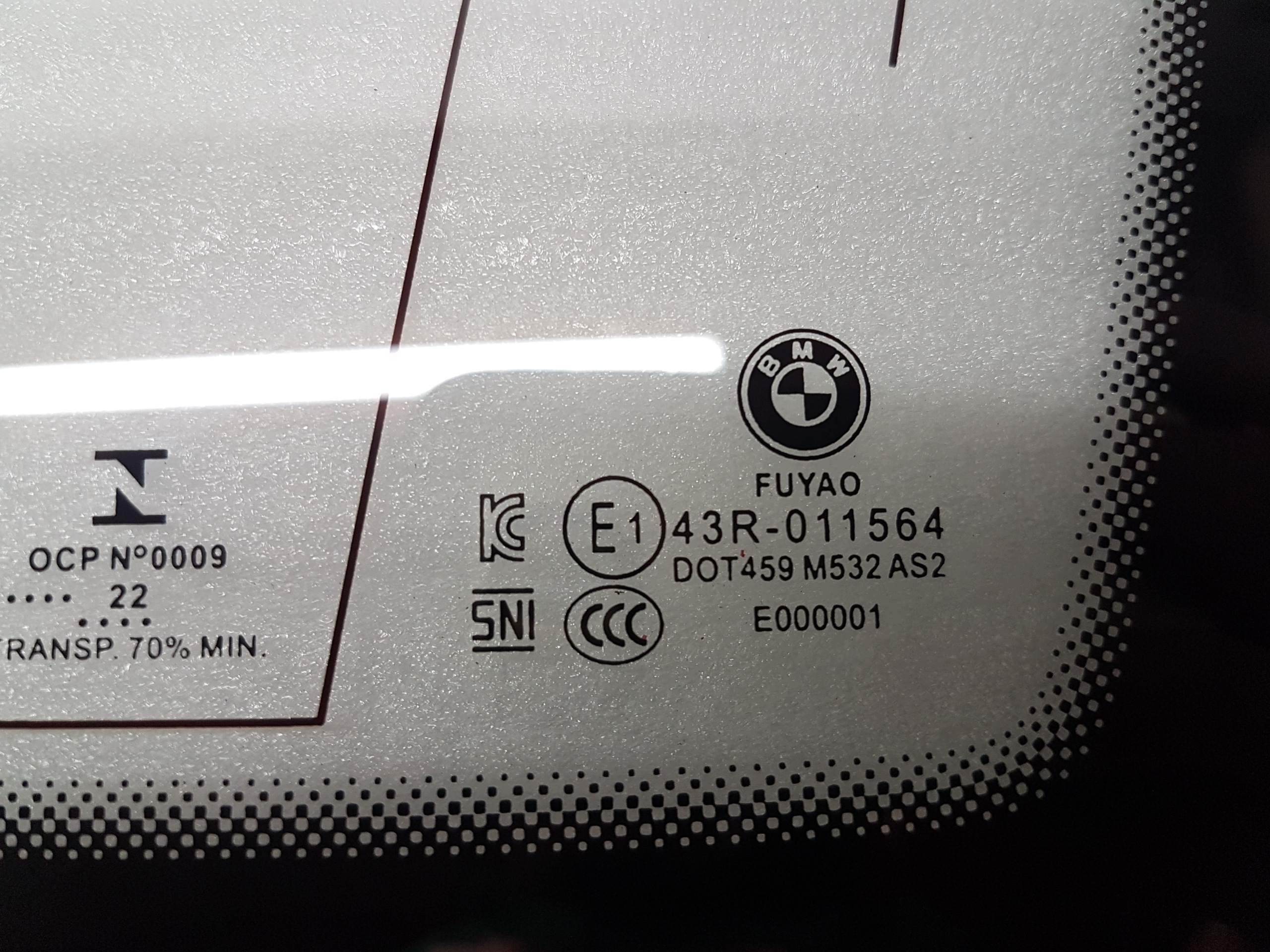 window side rear right BMW 2 U06 9882966