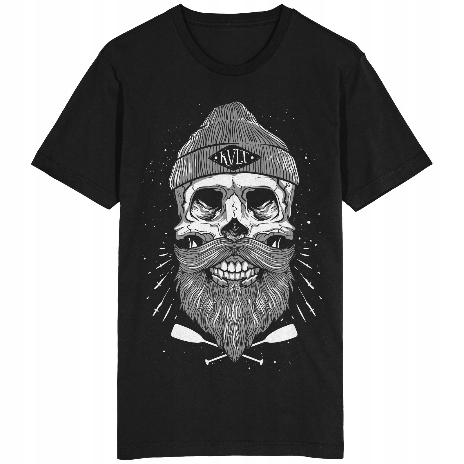 

Czaszka Z Brodą Koszulka Skull Rybak Tatuaż Tattoo