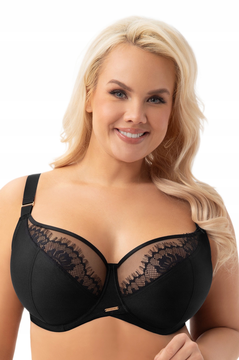 Gorsenia Biustonosz Miękki Big Evia K937 80F Czarny