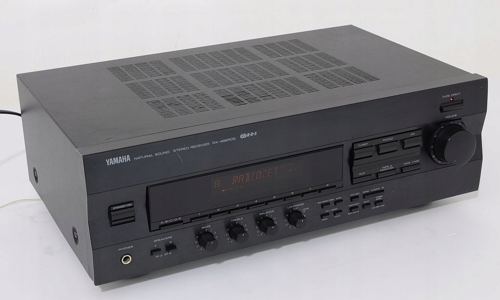 YAMAHA RX-496RDS MARKOWY AMPLITUNER STEREO RDS ! System dźwięku 2.0