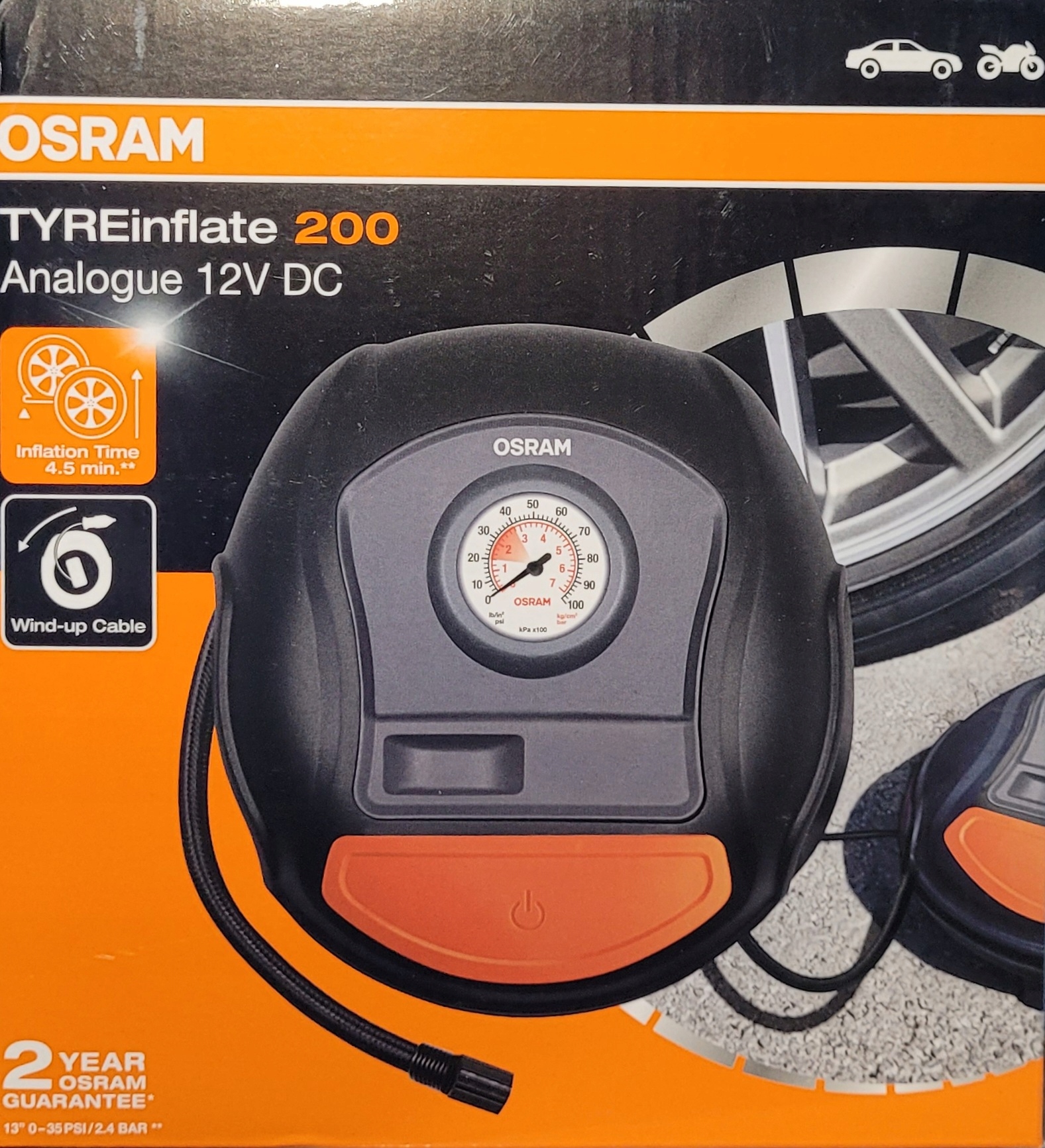 

Osram Kompresor samchodowy do Opon TYREInflate 200