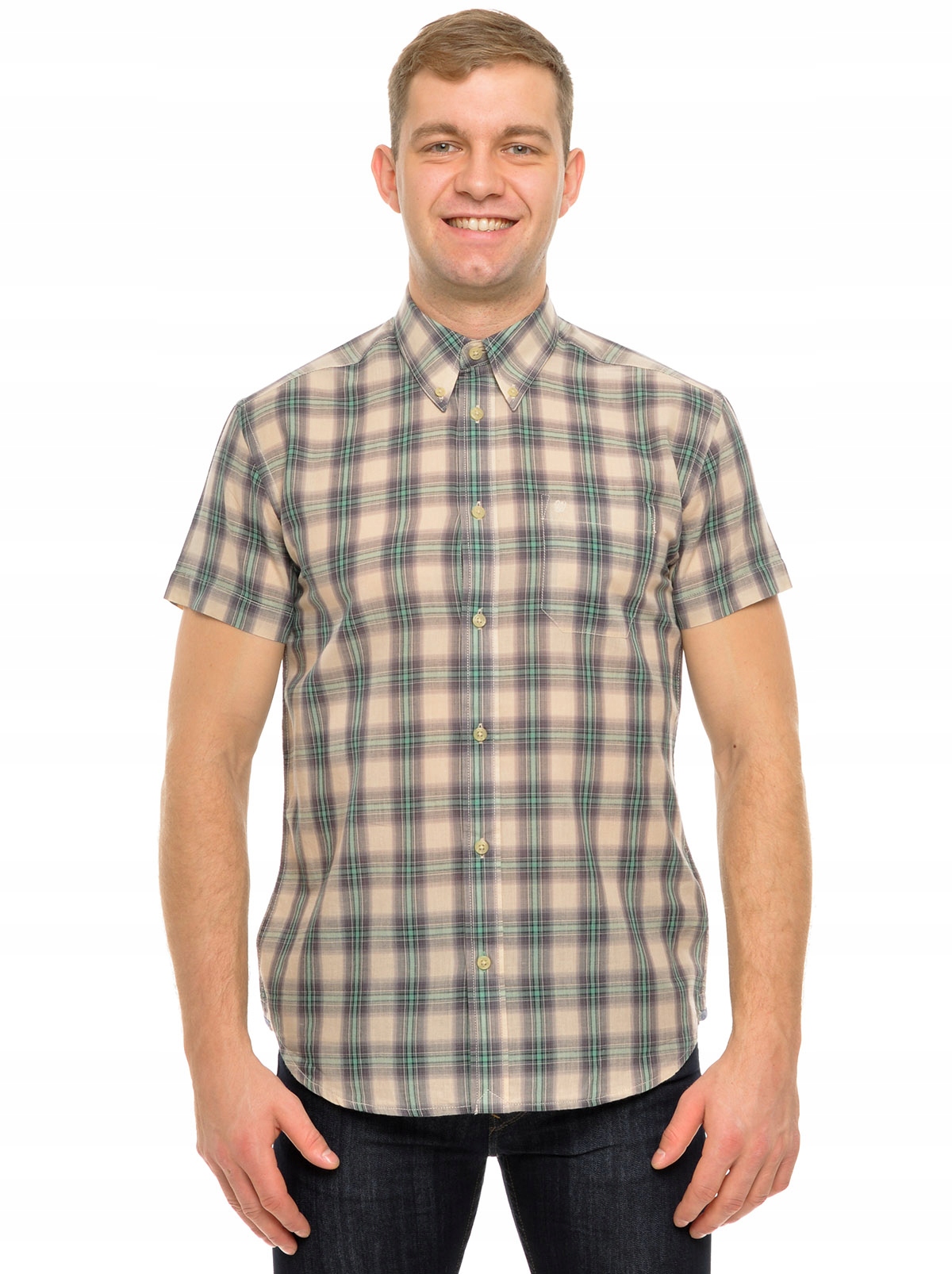 

Wrangler koszula Regular beige Ss 1PKT Shirt L 40