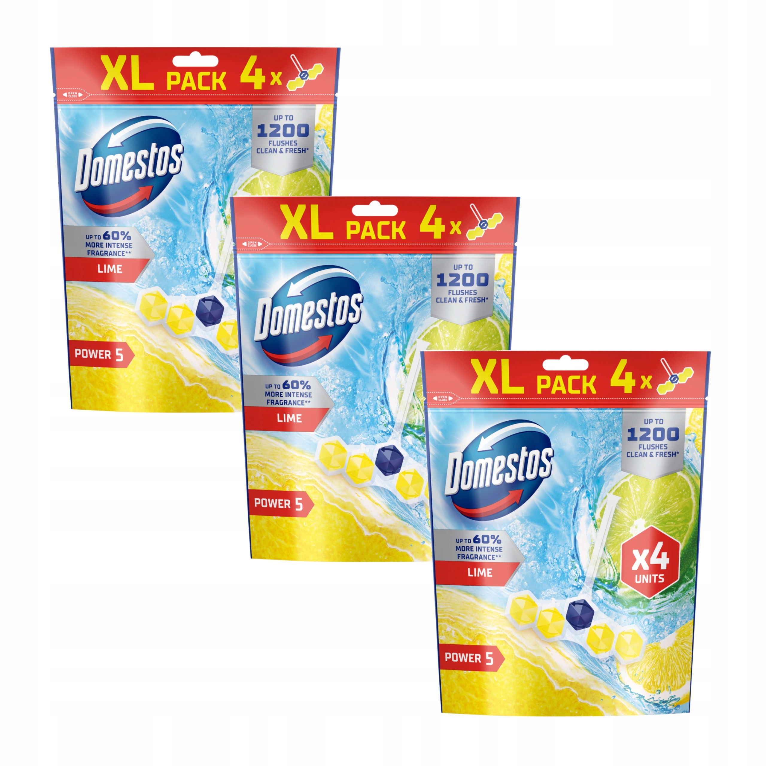 Levně Domestos Toaletní Kostka Přívěsek Na Wc Power P5 MIX 12x50g