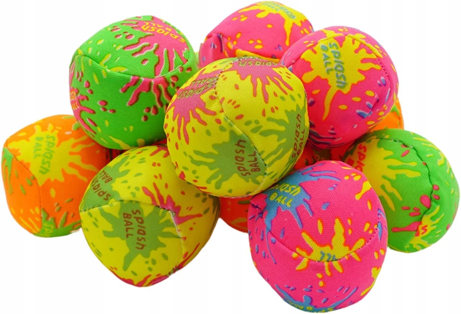 ZESTAW 12 SZT PIŁECZKI DO WODY KĄPIELI SPLASH 5 CM KOLOROWE