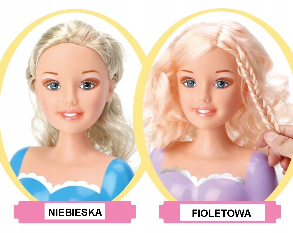 GŁOWA LALKA DO STYLIZACJI CZESANIA MAKIJAŻU + AKCESORIA Marka M-import
