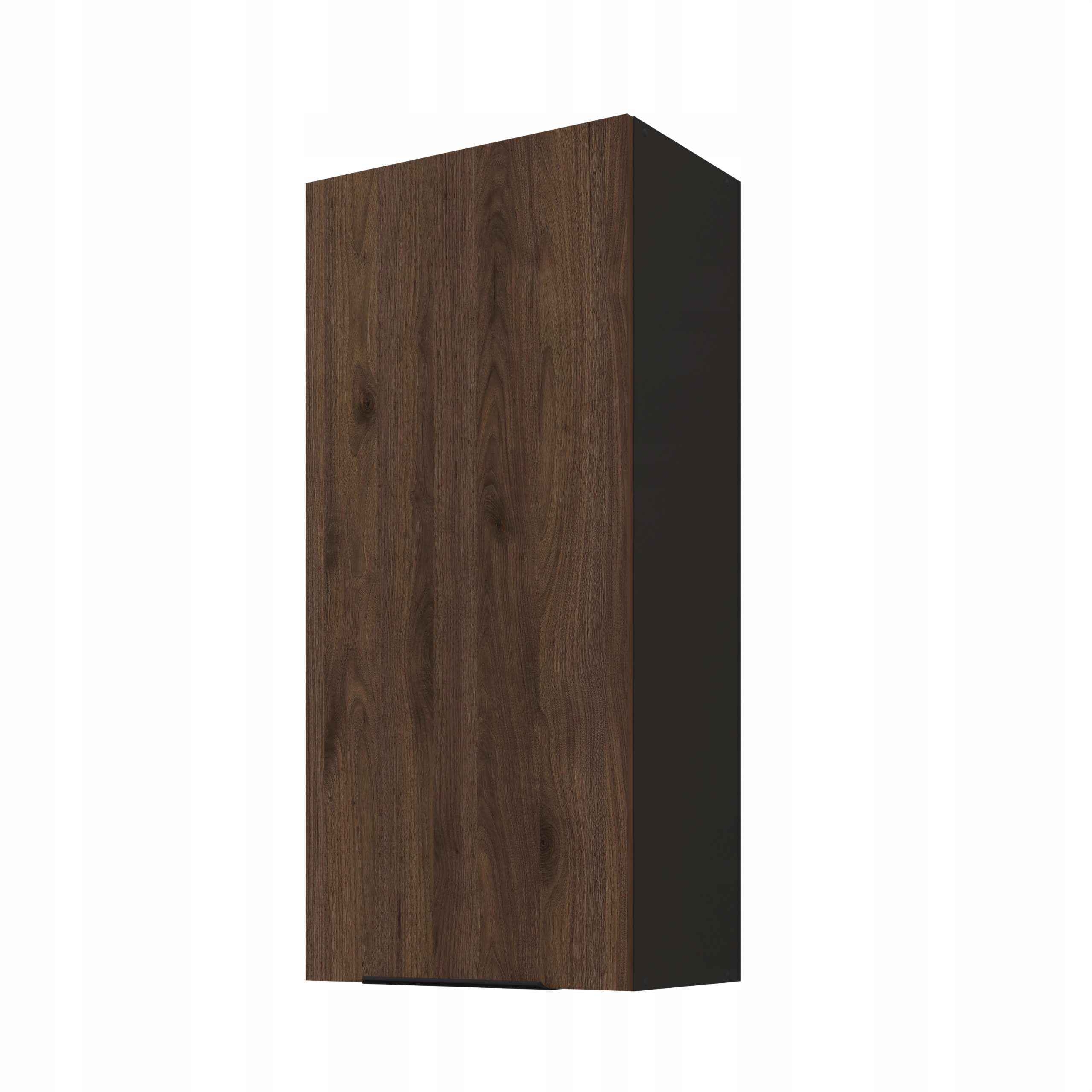 Kuchyňská skříňka 50 cm Ořech Okapi, horní kuchyňská skříňka Černá