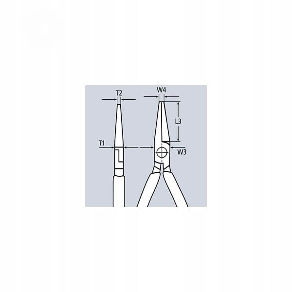 Půlkulaté rádiové štípací kleště 160 mm Knipex 25 05 160 Chromované